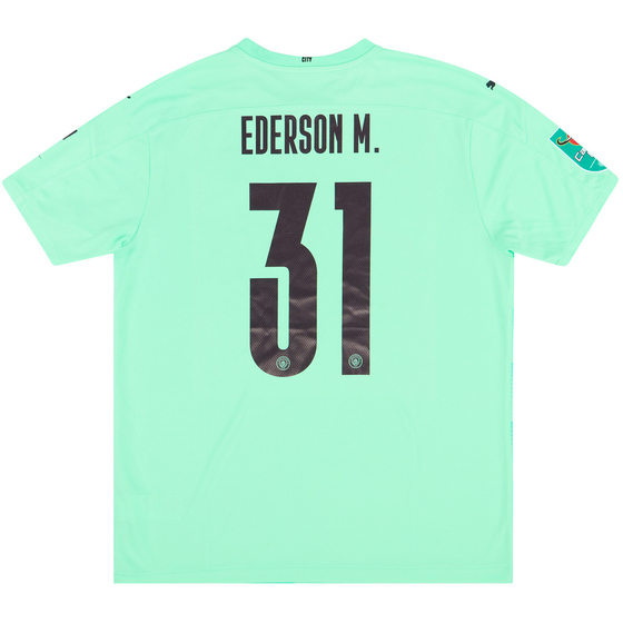 2020-21 Manchester City Match Issue GK Shirt Ederson M. #31