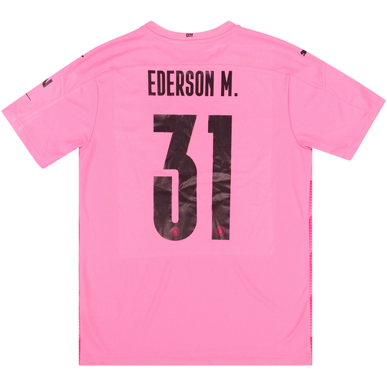 2020-21 Manchester City Match Issue GK Shirt Ederson M. #31