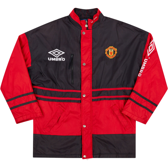 1996-97 Manchester United Umbro Padded Jacket - 8/10 - (S)