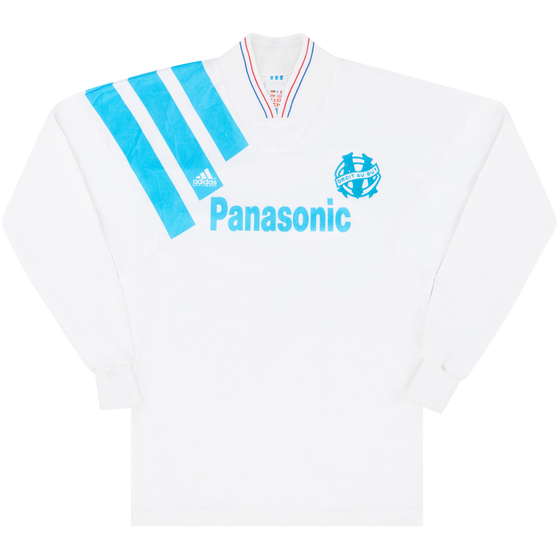 1991-92 Olympique Marseille Home L/S Shirt - 8/10 - (XS)