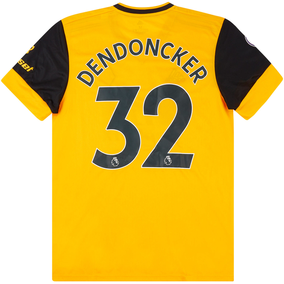 2020-21 Wolves Match Issue Home Shirt Dendoncker #32