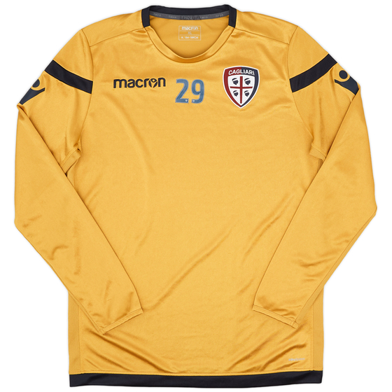 2018-19 Cagliari Player Issue L/S Training Shirt -#29 - 7/10 - (XL)