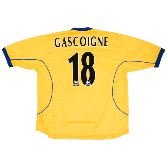 2000-01 Everton Away Shirt Gascoigne #18 - 8/10 - (XL)
