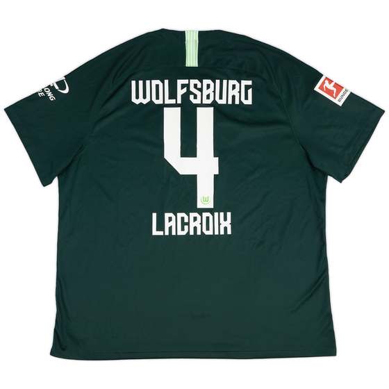 2019-20 Wolfsburg Home Shirt Lacroix #4 - 9/10 - (3XL)