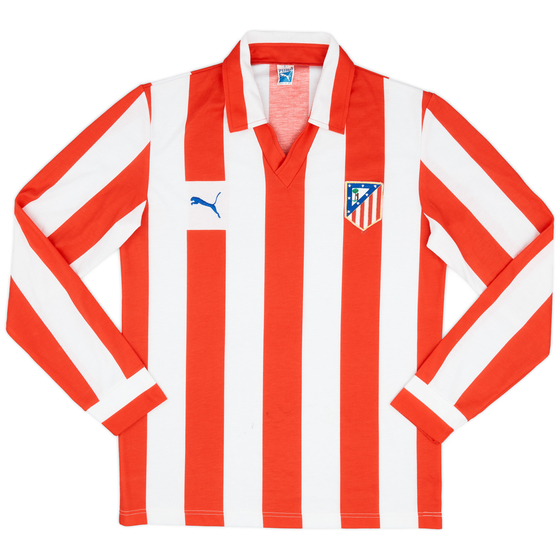 1983-85 Atletico Madrid Home L/S Shirt - 6/10 - (M)