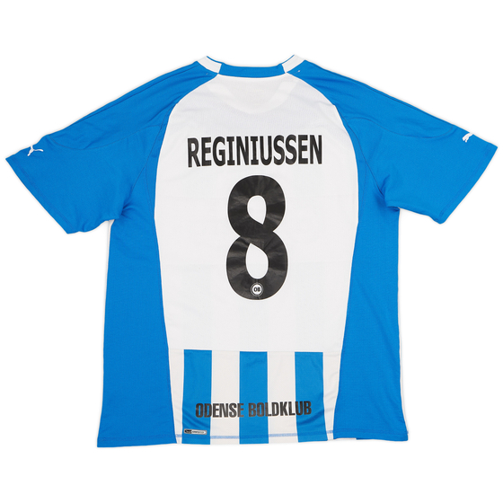 2011-12 Odense Home Shirt Reginiussen #8 - 7/10 - (XL)