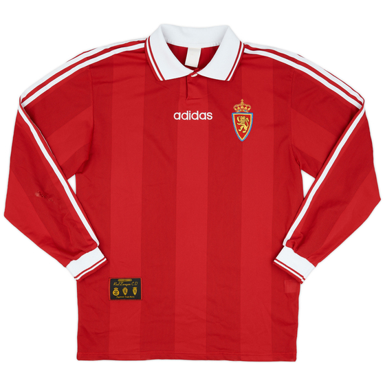 1997-98 Real Zaragoza Away L/S Shirt - 8/10 - (M)