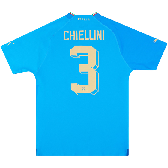 2022-23 Italy Authentic Home Shirt Chiellini #3