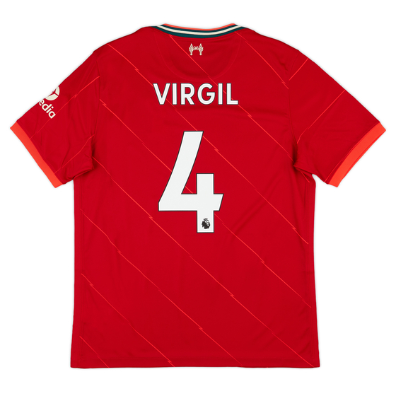 2021-22 Liverpool Home Shirt Virgil #4