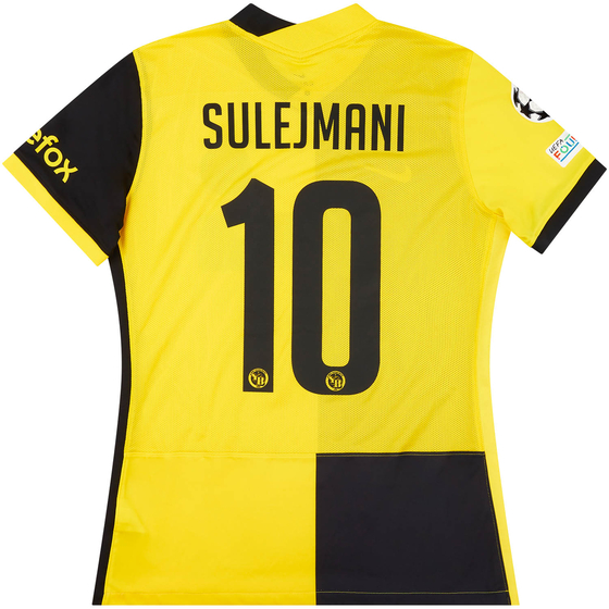 2021-22 BSC Young Boys Match Issue Champions League Home Shirt Sulejmani #10