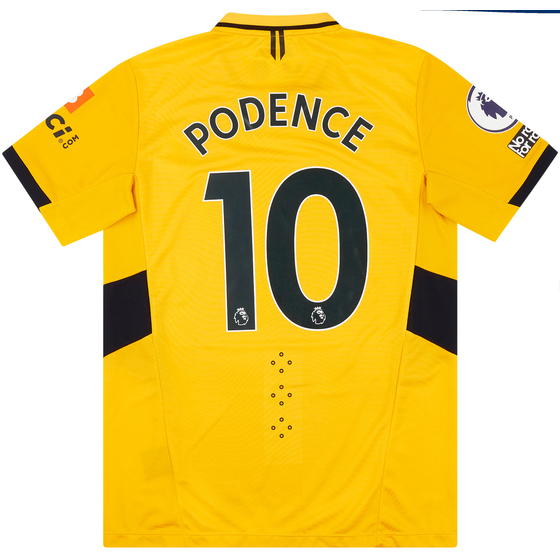 2021-22 Wolves Match Issue Home Shirt Podence #10  