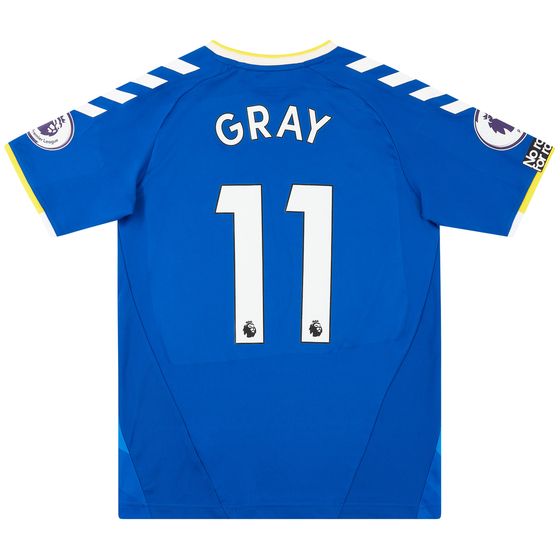 2021-22 Everton Match Issue Home Shirt Gray #11