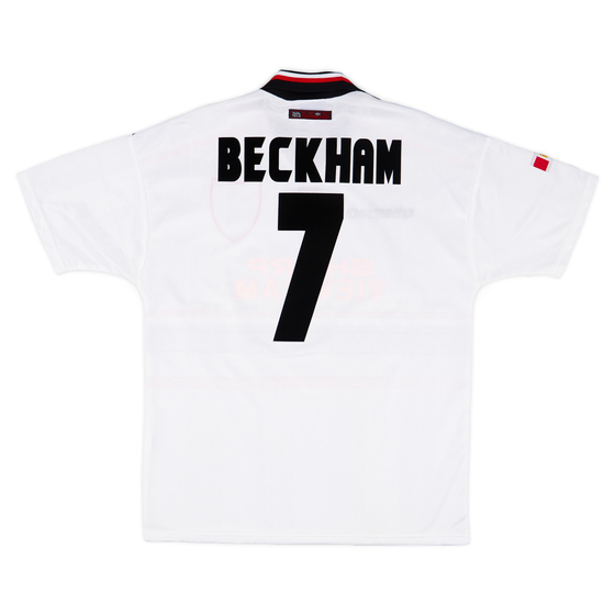 1997-99 Manchester United Away Shirt Beckham #7