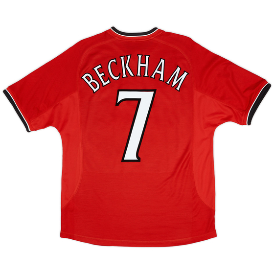 2000-02 Manchester United Home Shirt Beckham #7