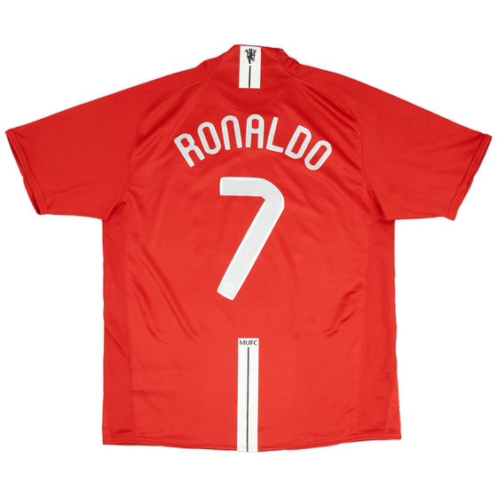 2007-09 Manchester United CL Home Shirt Ronaldo #7