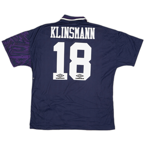 1994-95 Tottenham Away Shirt Klinsmann #18 - 7/10 - (L)