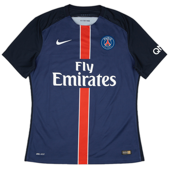 2015-16 Paris Saint-Germain Authentic Home Shirt - 8/10 - (L)
