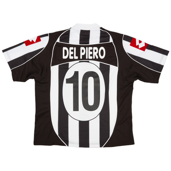 2002-03 Juventus Home Shirt Del Piero #10 - 9/10 - (XL)