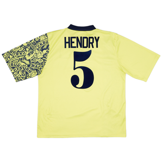1996-97 Blackburn Away Shirt Hendry #5 - 8/10 - (XL)