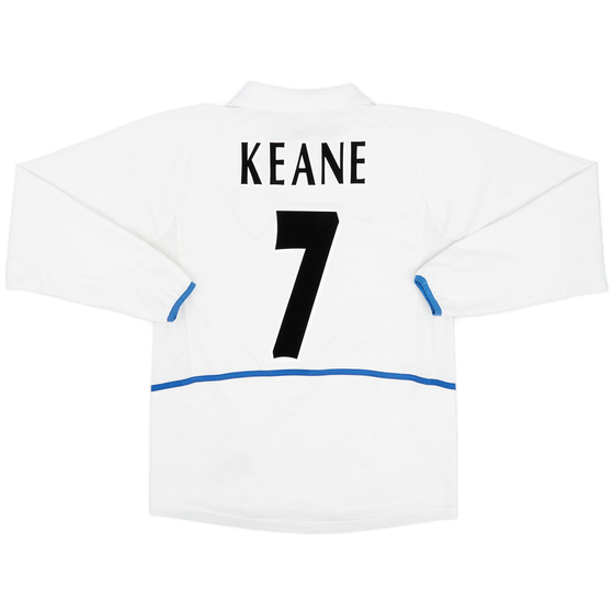 2002-03 Leeds United Home L/S Shirt Keane #7 - 7/10 - (S)