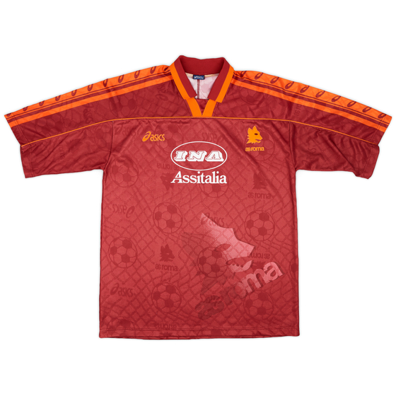 1995-96 Roma Home Shirt - 8/10 - (XL)