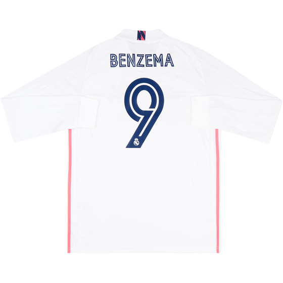 2020-21 Real Madrid Home L/S Shirt Benzema #9