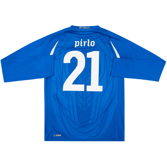 2010-12 Italy Player Issue Home L/S Shirt Pirlo #21 (XL)