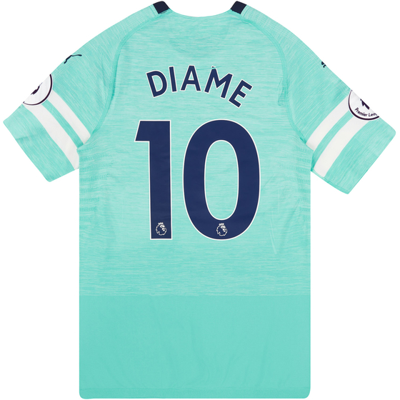 2018-19 Newcastle Match Issue Third Shirt Diame #10