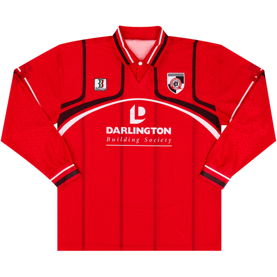 1998-99 Darlington Away L/S Shirt - 10/10 - (L)