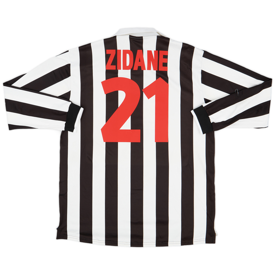 1998-99 Juventus Home L/S Shirt Zidane #21 - 8/10 - (XL)