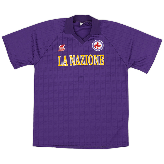 1989-90 Fiorentina Home Shirt #10 - 8/10 - (XL)