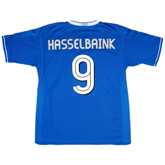 2003-05 Chelsea Home Shirt Hasselbaink #9 - 8/10 - (XL)