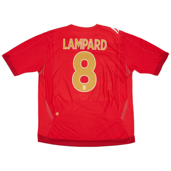 2006-08 England Away Shirt Lampard #8 - 8/10 - (XXL)