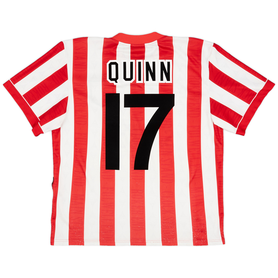 1996-97 Sunderland Home Shirt Quinn #17 - 8/10 - (M)