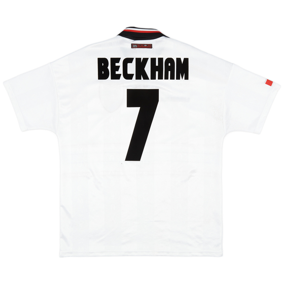 1997-99 Manchester United Away Shirt Beckham #7 - 6/10 - (XL)