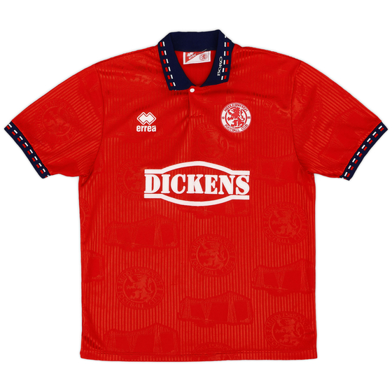 1994-95 Middlesbrough Signed Home Shirt - 8/10 - (M)