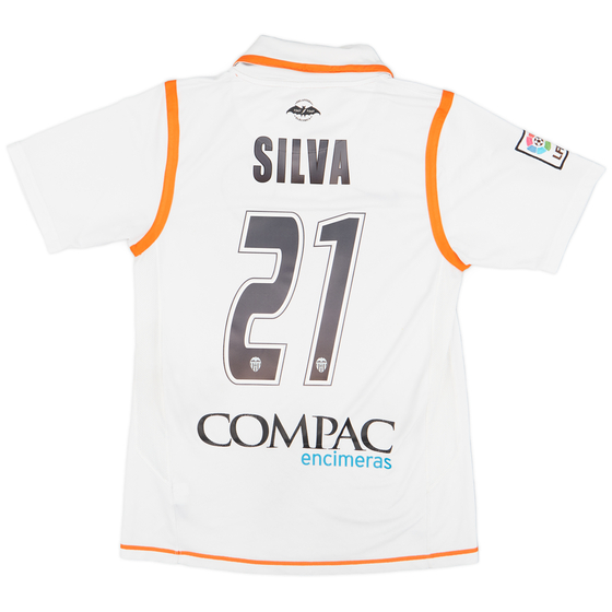2007-08 Valencia Home Shirt Silva #21 - 7/10 - (S)
