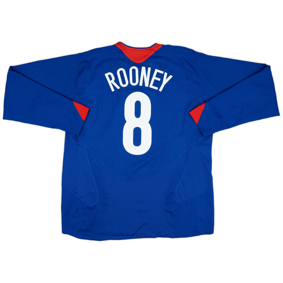 2005-06 Manchester United Away L/S Shirt Rooney #8 - 8/10 - (XL)