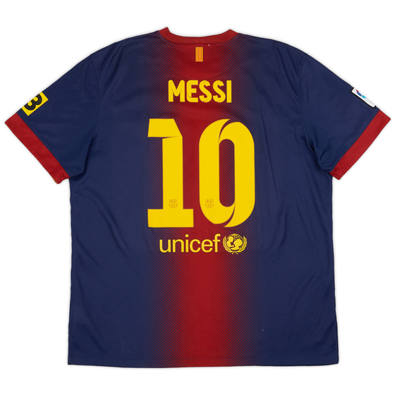 2012-13 Barcelona Home Shirt Messi #10 - 8/10 - (XL)
