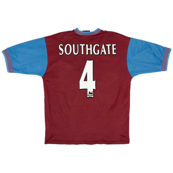 1997-98 Aston Villa Home Shirt Southgate #4 - 8/10 - (L)