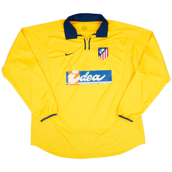 2001-02 Atlético Madrid Player Issue Third L/S Shirt - 8/10 - (XL)