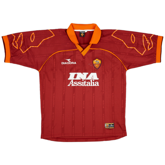 1999-00 Roma Home Shirt - 6/10 - (XL)