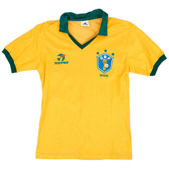 1985-88 Brazil Home Shirt - 7/10 - (M)