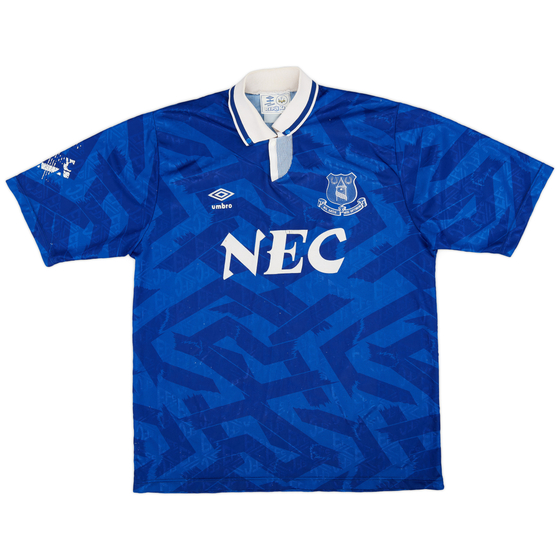 1991-93 Everton Home Shirt - 6/10 - (L)