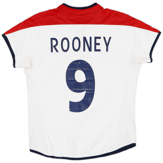 2003-05 England Home Shirt Rooney #9 - 7/10 - (Women's M)