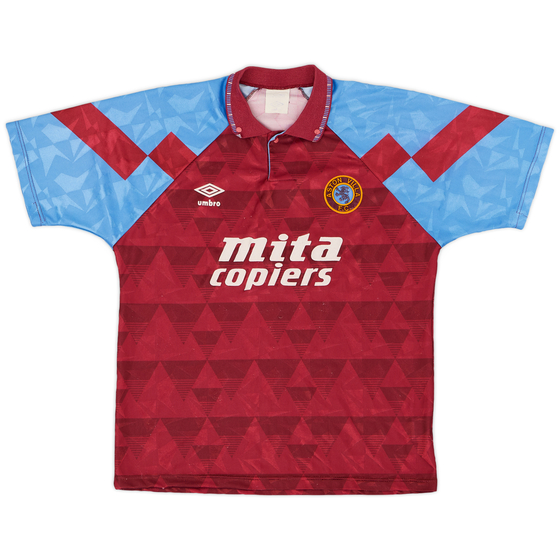 1990-92 Aston Villa Home Shirt - 7/10 - (M)