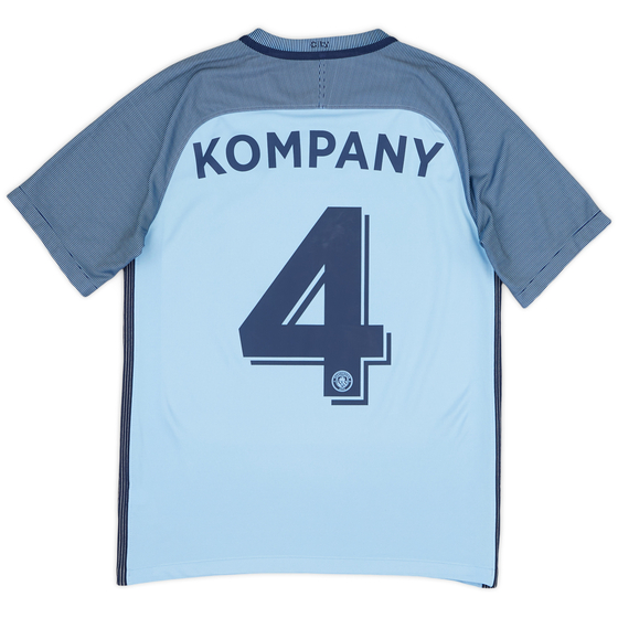 2016-17 Manchester City Home Shirt Kompany #4 - 8/10 - (S)