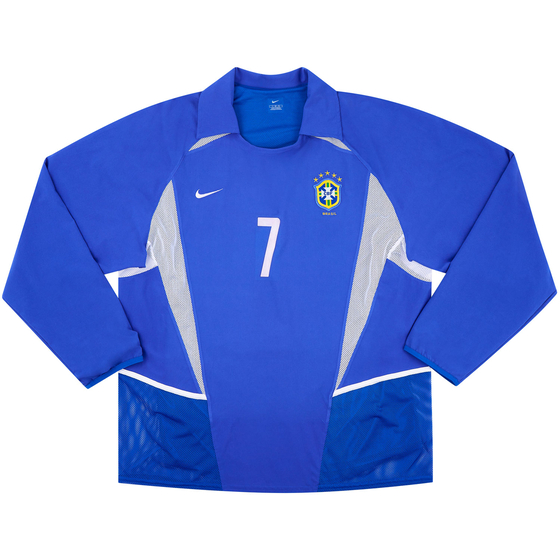 2003 Brazil U-20 Match Issue Away L/S Shirt D.Carvalho #7