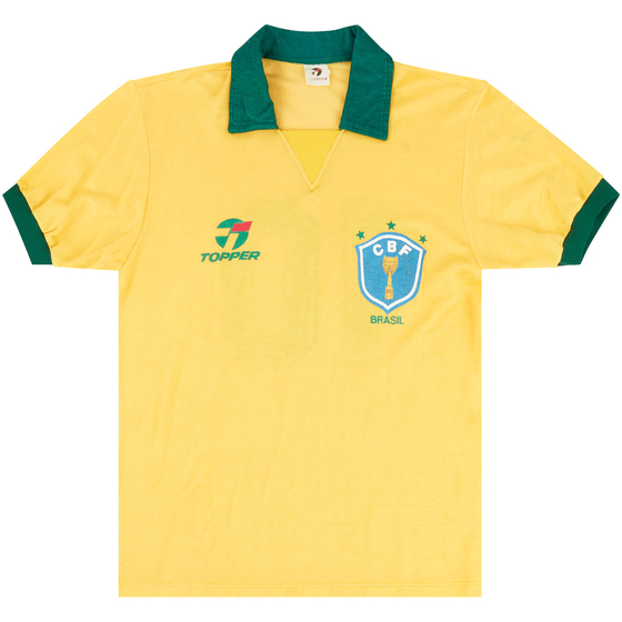 1985-88 Brazil Home Shirt #10 - 6/10 - (S)
