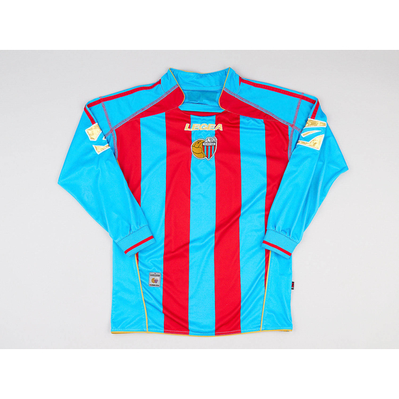 2007-08 Catania Home L/S Shirt - 6/10 - (S)